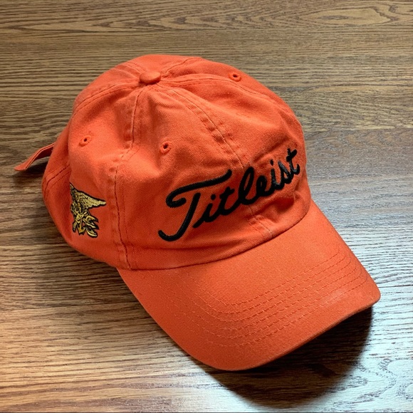 Titleist Special Forces / Navy SEAL Team Logo Golf Hat - Orange (Adjustable)